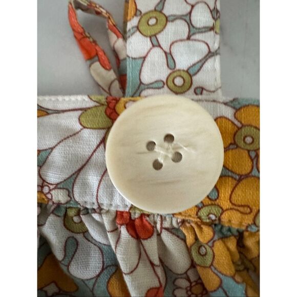 Lacey Lane girls 4 year skirt suspenders floral retro summer pull on 100% cotto - Picture 4 of 8